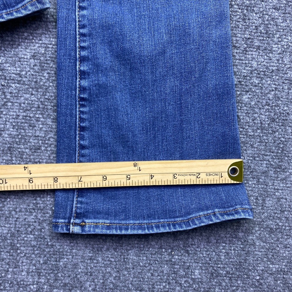 Levis 726 High Rise Flare Jeans Womens 26 Blue Denim Bell Bottom Western Retro - Picture 10 of 12